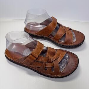 Born Timina Womens Size 8 Brown Leather Buckle Sandals Casual Outdoor Comfort